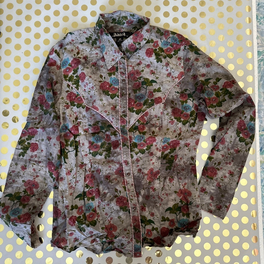 Floral Button-Up Shirt